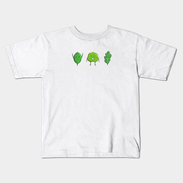 Kawaii Botanical Kids T-Shirt by Salfiart